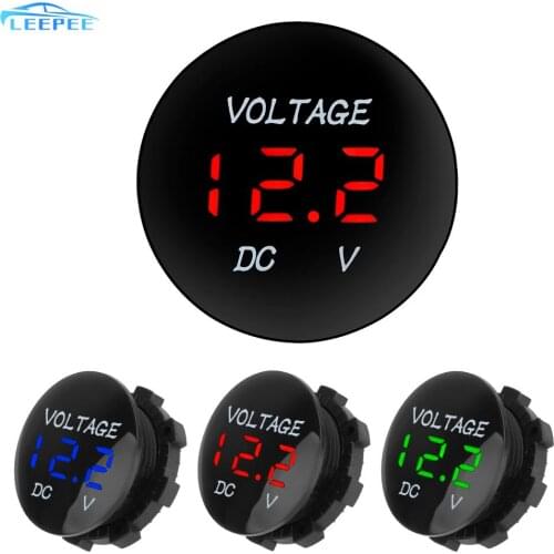 DC 12/24V Led Display MIni Digital Panel Voltmeter Voltage Meter Tester For Car Auto Motorcycle Boat ATV Truck Refit Accessories