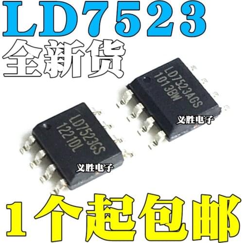 New and original LD7523 LD7523GS LD7523AGS LCD power supply chip SOP8 Smart green mode PWM control, power management IC, LCD po