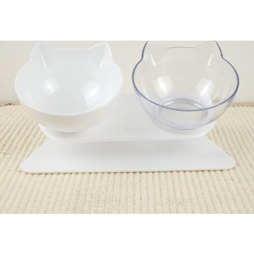 Non-slip Double Cat Bowl Dog Bowl With Raised Stand Pet Supplies Cat Water Bowl For Cat Food Bowls For Dog Feeder Pet Products