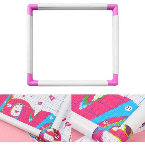DIY Embroidery Hoop Plastic Square Shape Cross Stitch Sewing Frame Craft Tools Brand New And High Quality 100% Guarantee