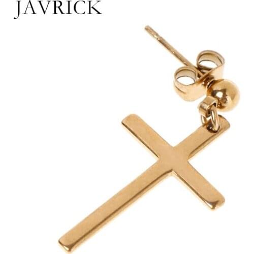 1pc Chic Earrings Cross Pendant Men Female Jewelry Fashion Gift Party Korea Style Charm Dangle Earring Ear Decoration