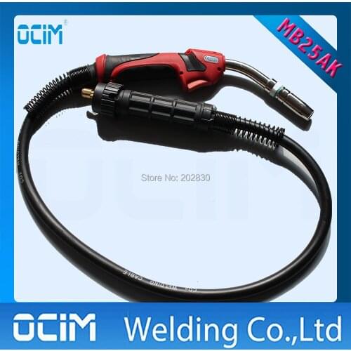 Mig Welding Torches 25AK 3m With Red Handle