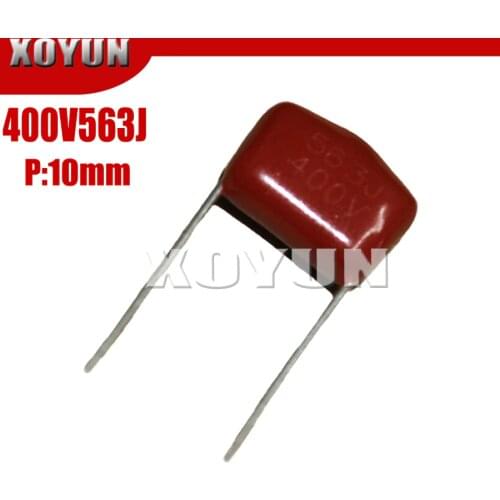 10PCS 400V563J 563J400V Pitch 10MM 400V 563J CBB Polypropylene film capacitor