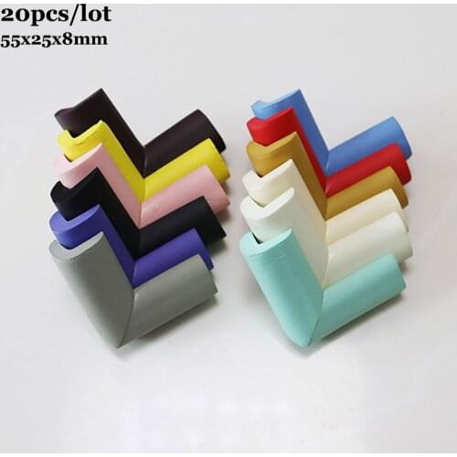 20Pcs Baby Safety Protector Foam Table Corner Edge Protection Cover Children Anticollision Edge &Child Corner Guards Kids Safety