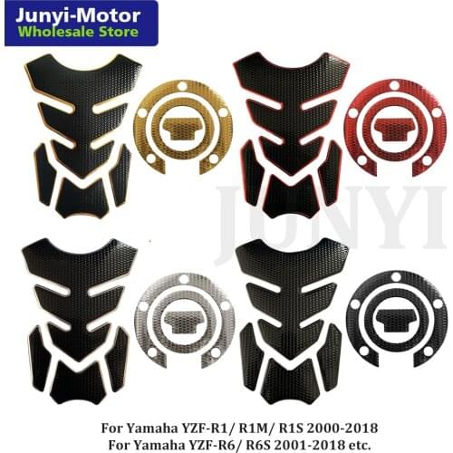 3D Fuel Tank Pad Gas Cap Cover Sticker For Yamaha YZF-R1/R6 FZ1 FZ6 FZ6R FZ07 MT-07 FZ09 MT-09 Motorcycle Guard Decal Grip Bike