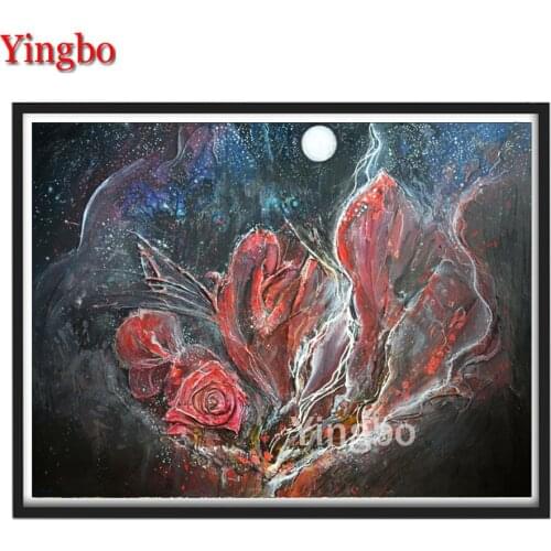 Abstract Rose Flower 5D Diy Diamond Painting Full Square New Arrival Diamond Mosaic Cross Stitch Embroidery Kit Home Decor