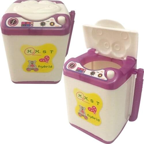 NK Doll Accessories Display Furniture Washing Machine Water dispenser For Barbie Doll House For Monster High dolls Best Gift