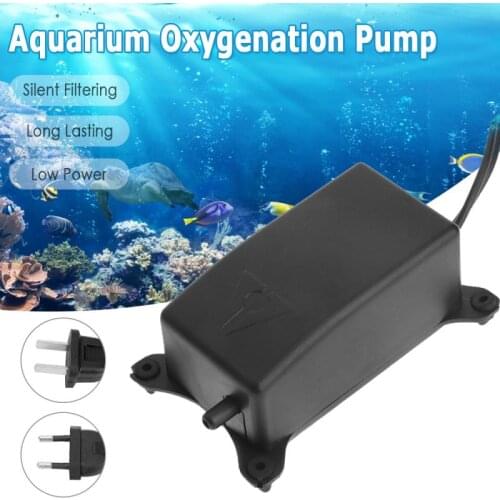 Ultra Low Noise Silent Aquarium Air Pump Fish Tank Mini Air Compressor Oxygen Pump Aquarium Fish Tank Oxygen Pump EU/US Plug