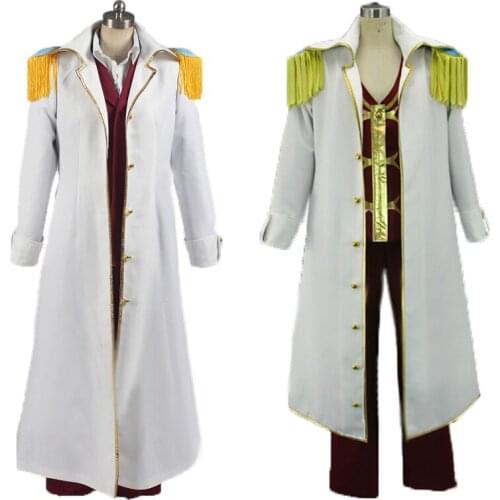One Piece Hina Navy Justice Cloak suit Cosplay Costume