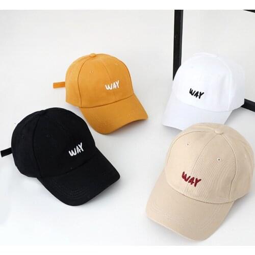 Cotton Casual Baseball Cap Men Women Letter Embroidered Hat Street Style Hip Hop Adjustable Hats Outdoor Girl Sun Hat
