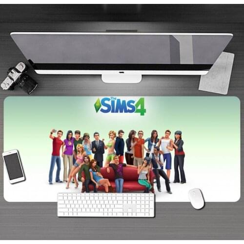 Anime The Sims 4 Mouse Pad Gamer Pc Gaming Accessories Rug Varmilo Mausepad Desk Mat Mice Keyboards Computer Peripherals Office