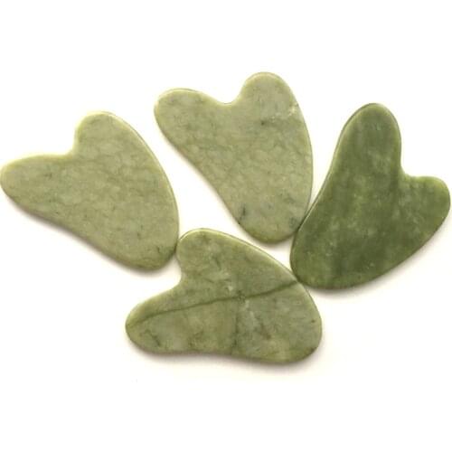 Gouache Scraper Massager for Face Body Green Jade Guasha Scraping Facial Skin Care Massage Gua Sha Beauty SlimmingTherapy Tool