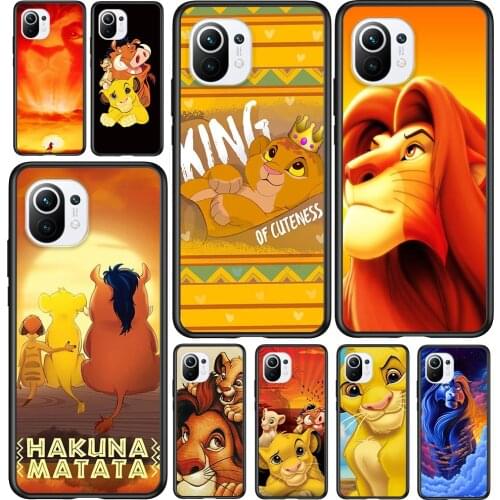 Soft TPU The Lion King Simba For Xiaomi Mi 11i 11 10T 10 9T 9 A3 8 Lite CC9 SE Note10 Lite Ultra Pro Black Phone Case
