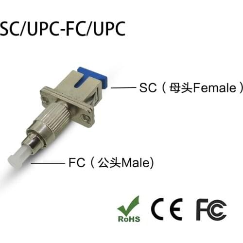 SC Female to FC Male Fiber Optic Adapter Optical Adaptor Optical Power Meter Visual Fault Locator