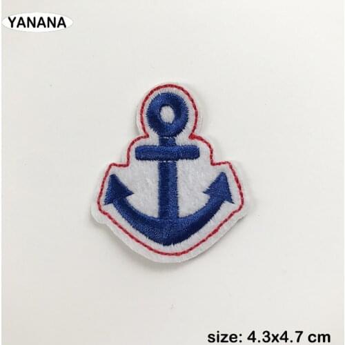 Sailing Seaman captain badge Paste Patch for Clothing Iron on Embroidered