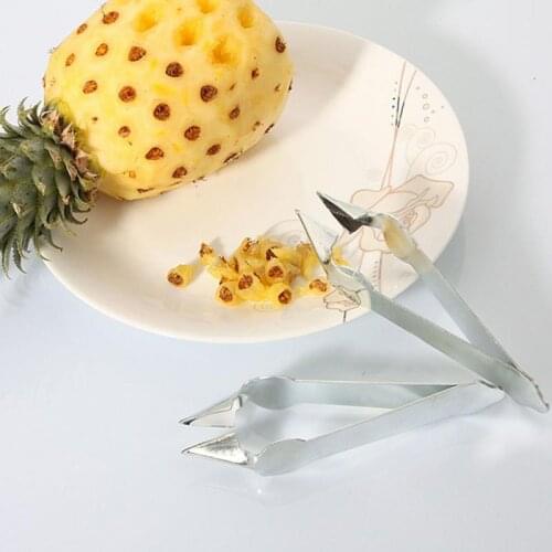 Practical Cutter Pineapple Eye Peeler Pineapple Seed Remover Stainless Steel Clip Home Kitchen Tools gadgets