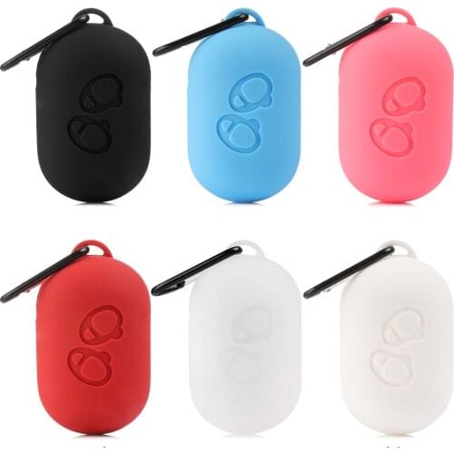 Silicone Earphone Protective Cover Skin Case For Samsung gear iconx 2018 Earphone Skin with Carabiner Protective Case Cover