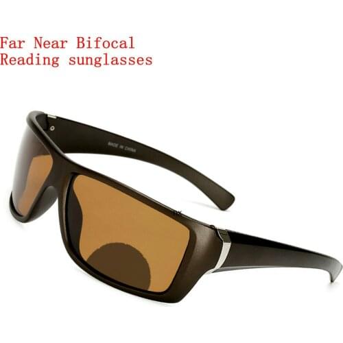 Outdoor Sports Bifocal Reading Sunglasses Men Far Near Multifocal Hyperopia Presbyopia Mens Driving Riding Reading Goggles NX
