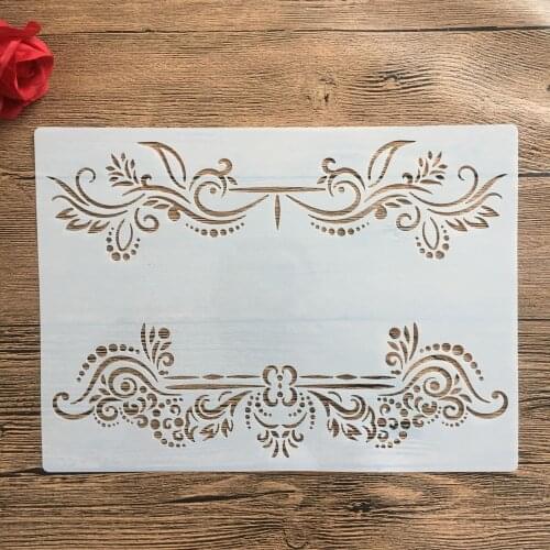 A4 29 * 21cm Mandala flower DIY Stencils Wall Painting Scrapbook Coloring Embossing Album Decorative Paper Card Template,wall