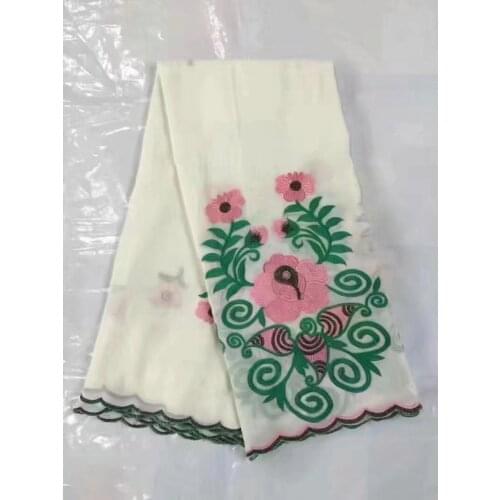 Embroidered swiss cotton lace fabric wholesale african lace design nigerian swiss voile lace fabric for sewing clothing CNC-15