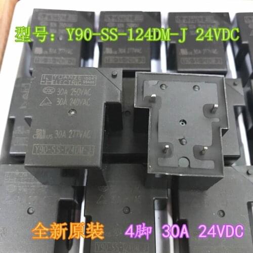 Y90-SS-124DM-J 4PIN 30A T90-1A-24V-4P