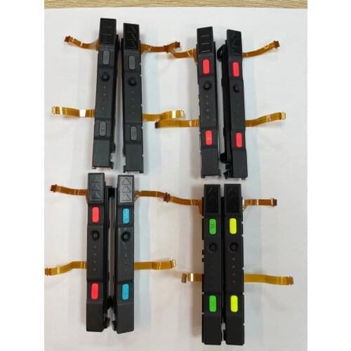 20Sets Original used L R Repair Parts For NS Switch Joycon Right Left Plastic Slider With button Rail Assembly