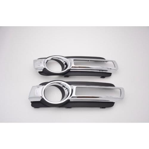 ABS Chrome Front fog lamp light cover trim 2 pcs Left and Right Side 6400G121 6400A122 for Mitsubishi Pajero 2015-2016