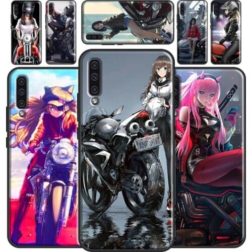 Motorcycle girl Anime For Samsung A32 A12 A52 A72 A21S A10 A20 A30 A02S A40 A50 A70 A11 A31 A51 A71 Phone Case