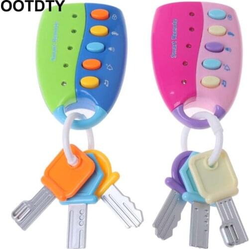 Baby Toy Musical Car Key Toy Smart Remote Car Voices Pretend Play Education Toy