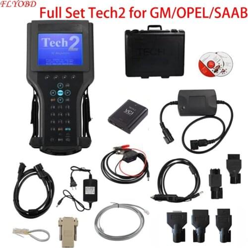 Top Quality SAAB Tech2 Diagnostic Tool with 32mb Software Memory Card for OPEL isuzu 6 brand Car TECH 2 Scanner with plastic box