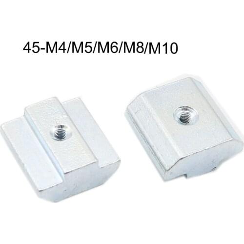 20pcs Zinc Plate Coated M3 M4 M5 M6 M8 M10 T Block T Sliding Nut for Aluminum Profile 4545