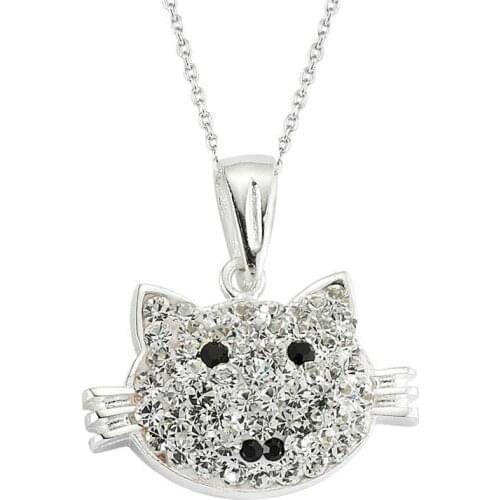 Cat ,Necklace ,Silver, Stylish and High Quality, Fast Shipping, Hundreds of Kinds of Silver Necklaces