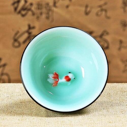 Creative Kungfu Tea Teacup Porcelain On-glazed Tea Tureen Hand Printed Carve Chinese Tea Set Tea Cup