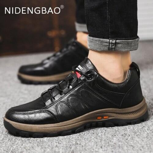 Sneakers For Men Trend Outdoor Man Athletic Shoes Running New Plush Sports Shoes For Men PU Winter Shoes Running Shoes