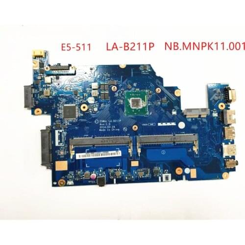For ACER ASPIRE E5-511 NBMNY11003 Z5WAL LA-B211P NB.MNPK11.001 N3540 laptop motherboard 100% well working