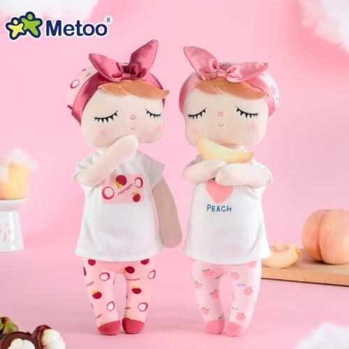 Metoo Newest Plush&Stuffed Sweet Rabbit Cute Animals For Kids Toys Angela Doll For Girls Birthday Christmas Gift Fruit Series