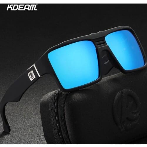 KDEAM Brand Unisex Square Sunglasses Reflective Mirror Shades Gafas Oculos De Sol Mujer Sun Glasses Accessories Goggle UV400