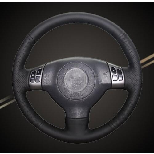 Car Braid On The Steering Wheel Cover for Suzuki SX4 2006-2013 Alto 2009-2015 Swift 2005-2011 Opel Agila with Bump Auto Styling