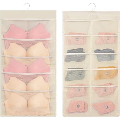 Closet Hanging Organizer Multifunctional 36 Pocket Handbag Storage Socks Underwear Bag Fits Wardrode Door and Wall