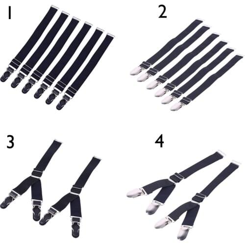 Anti-skid Harness Thigh High Garter Belts Sock Holder Fastener Suspender with Duck-Mouth Metal Clips Sexy Lingerie Accessories