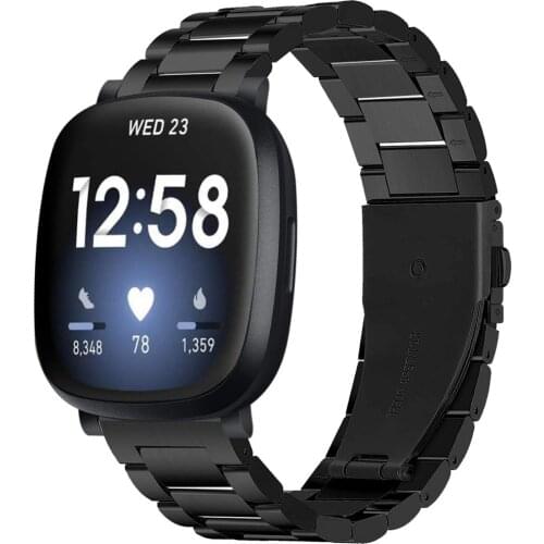 Stainless Steel Strap For Fitbit Versa 3 Smart Watch Band Metal Wrist Bracelet Correa For Fitbit Sense/Versa 3 Accessory Straps