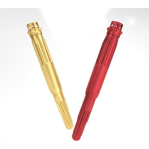 Luxury Metal Fountain Pens with Gift Box Rotatable Red Gem Top Ink Pens for Writing Calligraphy Painting School Office Supplies