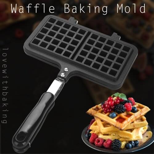 Sandwich Maker Dual Head Household Kitchen Gas Non-Stick Waffle Maker Pan Mould Mold Press Plate Baking Tool Hot Dog