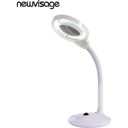 Super Bright LED Magnifying Lamp Adjustable 3X 5X Glass Cold Light Magnifier Foldable Design for Nail Art Tatoo Beauty Arts Tool