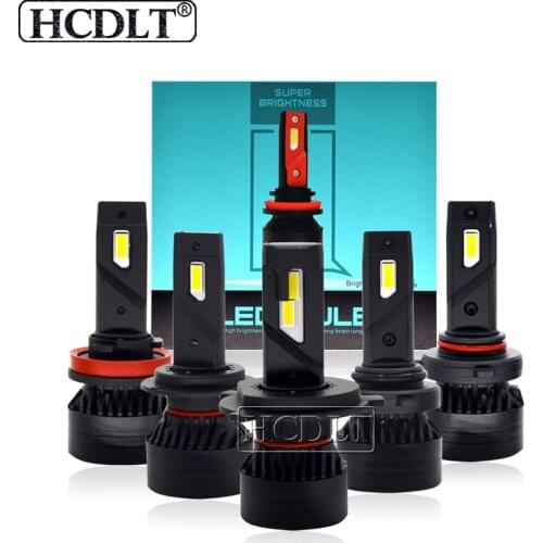 HCDLT 2PCS High Power 90W 20000LM F3 Car LED Headlight Kit H4 9003 H7 H8 H9 H11 9005 9006 Canbus LED Fog Lamps 6500K White