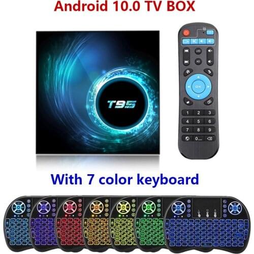 T95 Android TV BOX Android 10.0 Smart TV Box Support 6K H616 Quad Core Media player Play Store App Fast Set top BOX