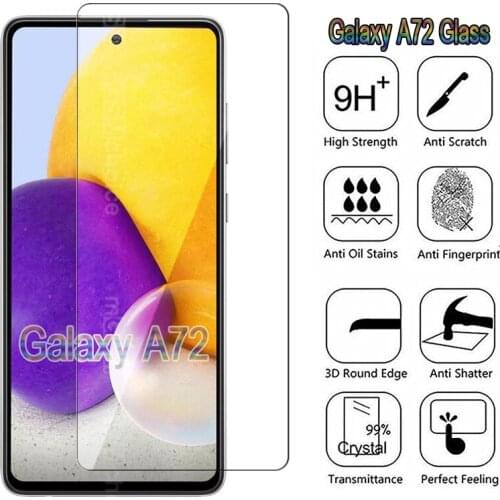Glass For Samsung Galaxy A72 SM-A725F A725M Cover Phone Screen Scratch Proof Protective Film For Samsung A72 A 72 Tempered Glass