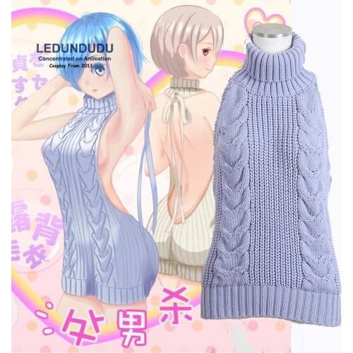 Women Bare Back Knitted Sweater Girl Dresses Loose Turtle Neck Women Lady Tops Off Shoulder Backless Sweaters Sexy Pullovers