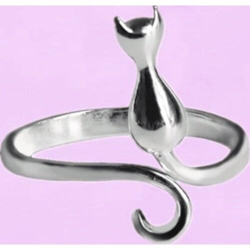 Boho Moon Cat Rings For Women Wedding Vintage Finger Ring Knuckle Female Bohemian Charm Jewelry Gifts