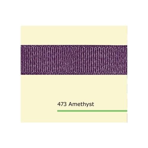 1" inch (25mm) wholesale silver glitter Amethyst grosgrain ribbon